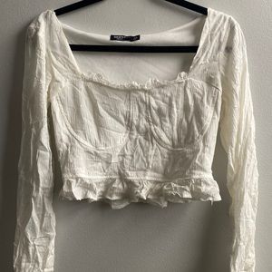 Nasty Gal White Top NWT